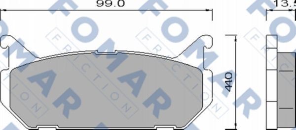 Колодки тормозные дисковые 51455181 ROULUNDS BRAKING