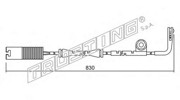 Сигнализатор, износ тормозных колодок SU.104 TRUSTING