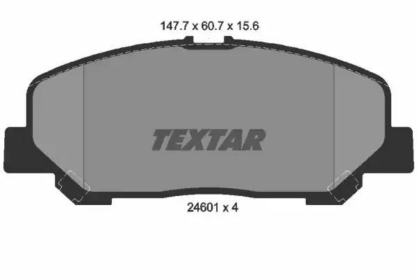 Колодки тормозные дисковые 2460101 TEXTAR