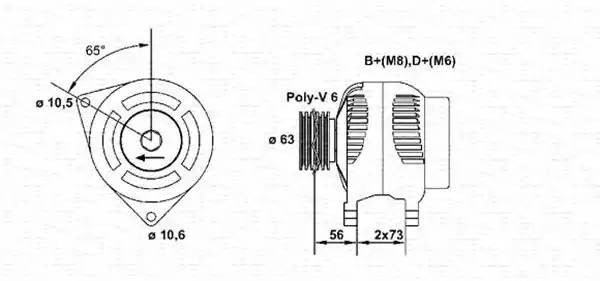 Генератор 943355012010 MAGNETI MARELLI