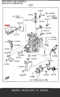 Подъёмный магнит WL9313VF3 MAZDA