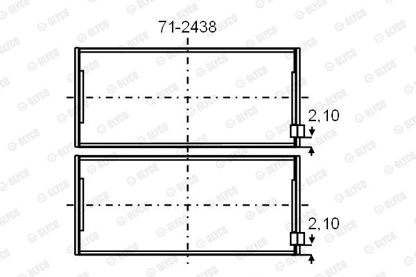 Подшипник 71-2438 GLYCO