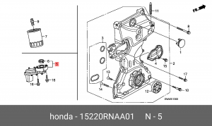 Маслозаборник двигателя 15220RNAA01 HONDA