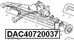 Подшипник ступицы колеса DAC40720037 FEBEST