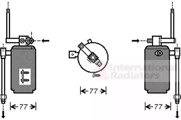 Осушитель, кондиционер 7400D049 VAN WEZEL