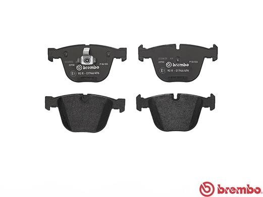 Комплект тормозных колодок, диско P06026 BREMBO