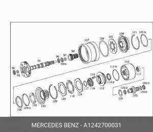 Деталь A 124 270 00 31 MERCEDES BENZ