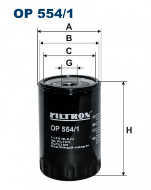 Фильтр масляный двигателя OP5541 FILTRON