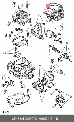Карбюратор 90107448 GENERAL MOTORS