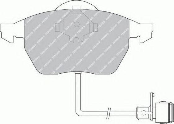 Комплект тормозных колодок, диско FSL590 FERODO