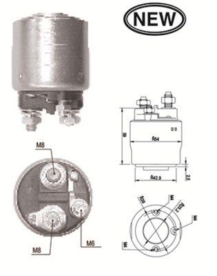 Тяговое реле, стартер 940113050562 MAGNETI MARELLI