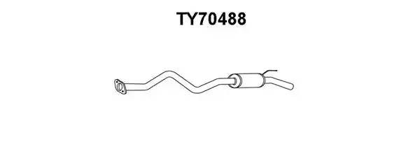Глушитель выхлопных газов конечный TY70488 VENEPORTE