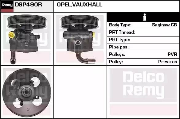 Гидравлический насос, рулевое управление DSP490R DELCO REMY