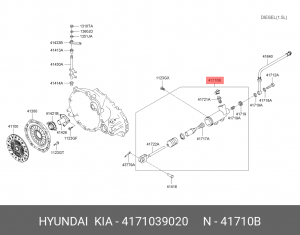 Рабочий цилиндр, система сцепления 4171039020 HYUNDAI KIA
