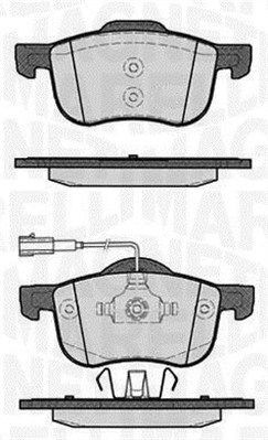 Комплект тормозных колодок, диско 430216171263 MAGNETI MARELLI
