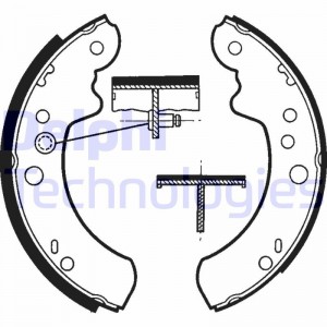 Комплект тормозных колодок LS1313 DELPHI