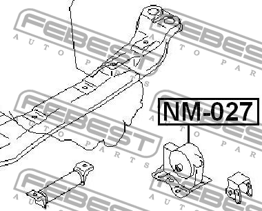 Подушка двигателя NM-027 FEBEST