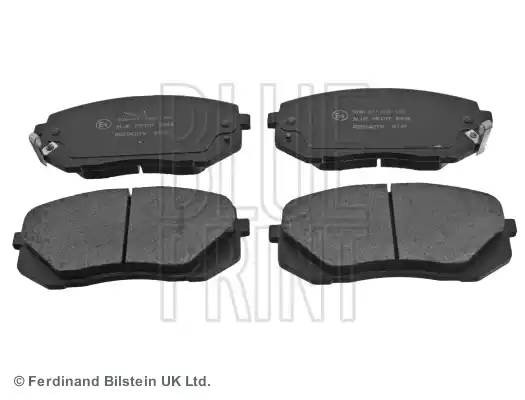 Комплект тормозных колодок, диско ADG04278 BLUE PRINT