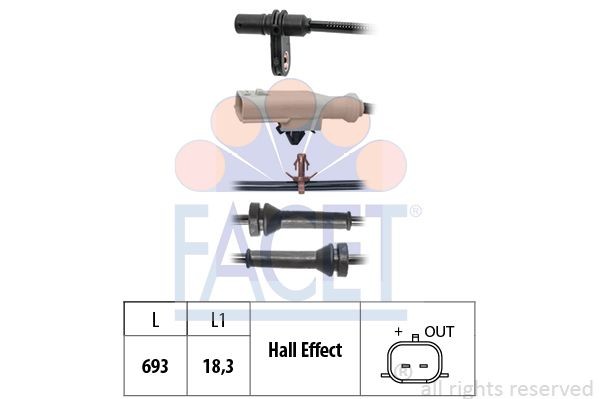 Ккомплект проводов зажигания 47203 FACET