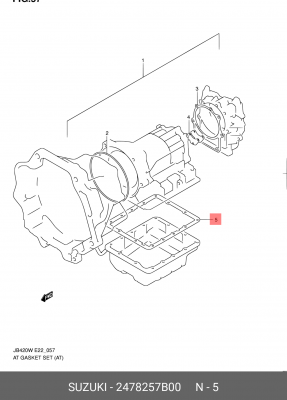 Прокладка АКПП 2478257B00 SUZUKI