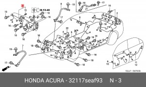 Жгут проводов 32117SEAF93 HONDA