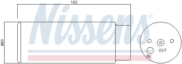 Осушитель, кондиционер 95380 NISSENS