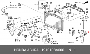 Деталь 19101RBA000 HONDA
