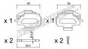 Комплектующие, колодки дискового тормоза KIT067 TRUSTING