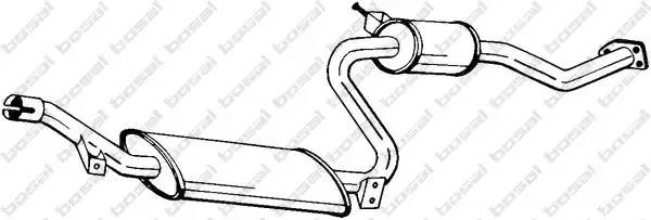 Средний глушитель выхлопных газов 283-603 BOSAL