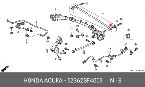 Сайлентблок 52362-SF4-003 HONDA