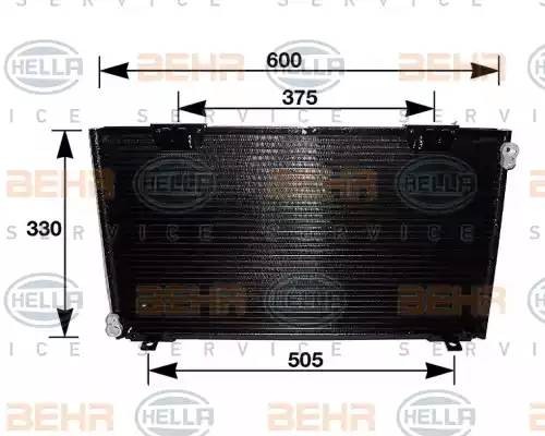 Конденсатор, кондиционер 8FC 351 036-591 HELLA