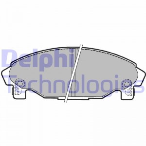 Комплект тормозных колодок, диско LP1064 DELPHI