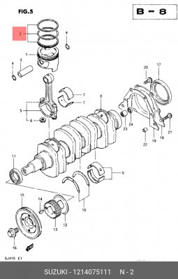 Деталь 12140-75111 SUZUKI