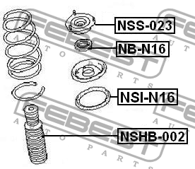 Подшипник опоры амортизатора подвески NB-N16 FEBEST