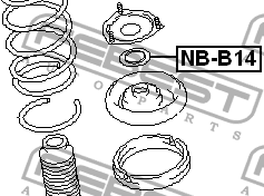 Подшипник опоры амортизатора подвески NB-B14 FEBEST