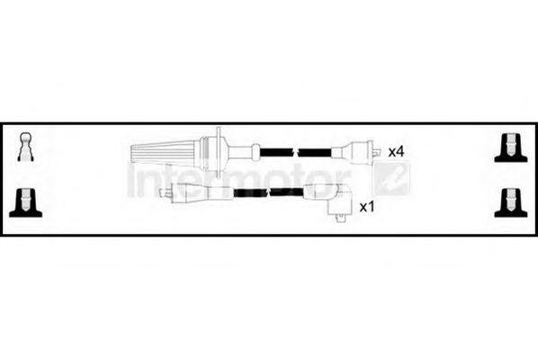 Ккомплект проводов зажигания 73928 STANDARD