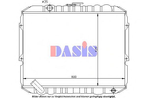 Радиатор, охлаждение двигател 560022N AKS DASIS