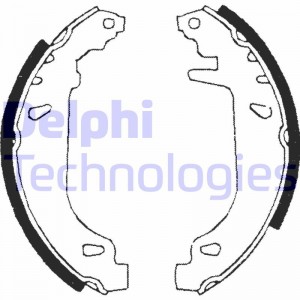 Комплект тормозных колодок LS1681 DELPHI