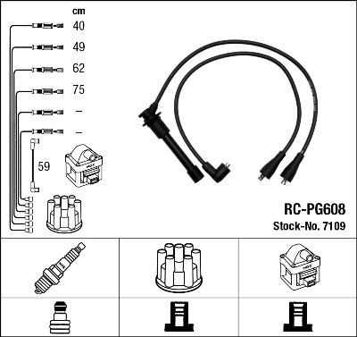 Ккомплект проводов зажигания 7109 NGK NTK