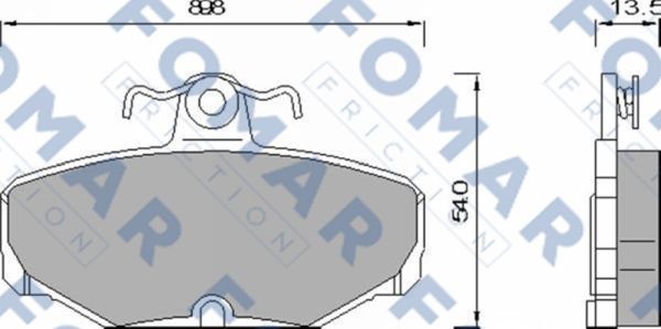 Колодки тормозные дисковые 51468981 ROULUNDS BRAKING