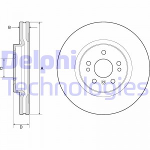 Комплект подшипника ступицы колеса BK1245 DELPHI
