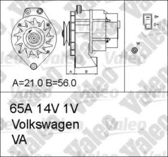 Генератор 436601 VALEO PHC