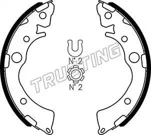 Комплект тормозных колодок 044.018 TRUSTING