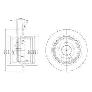 Тормозной диск BG4063 DELPHI