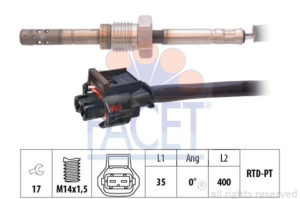 Ккомплект проводов зажигания 48421 FACET