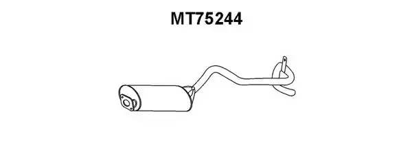 Глушитель выхлопных газов конечный MT75244 VENEPORTE