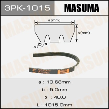 Ремень приводной 3PK1015 MASUMA