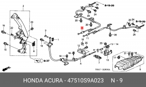 Трос, стояночная тормозная система 47510S9A023 HONDA
