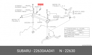 Датчик, температура охлаждающей жидкости 22630AA041 SUBARU
