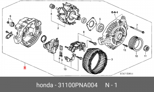 Генератор 31100PNA004 HONDA